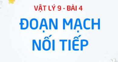 Mạch điện nối tiếp: Công thức tính hiệu điện thế U cường độ dòng điện I và điện trở tương đương R - Vật lý 9 bài 4
